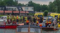 Mehrere Not- und Rettungsdienste sind im Einsatz, eingesetzt, nachdem eine deutsche Familie beim Kanufahren auf dem Veluwemeer verunglückt ist.