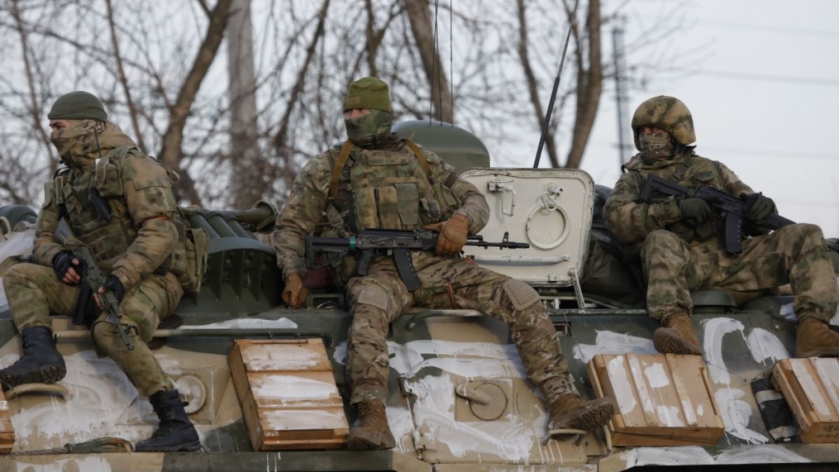 Russische Soldaten marschierten Ende Februar in die Ukraine ein. (Foto)
