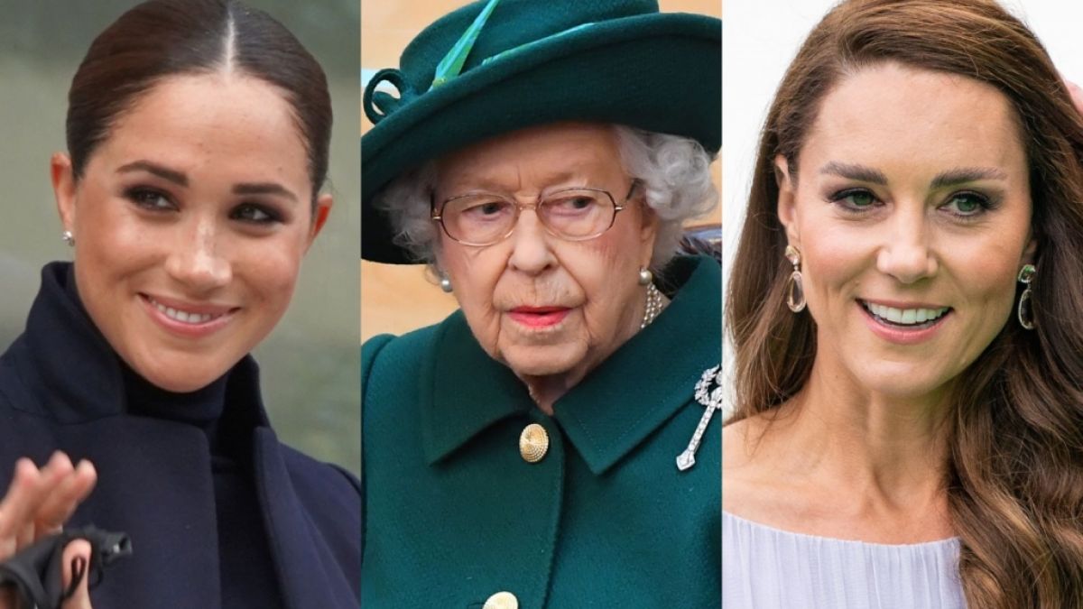 Meghan Markle, Queen Elizabeth II. und Herzogin Kate fanden sich dieser Tage allesamt in den Royals-News wieder. (Foto)