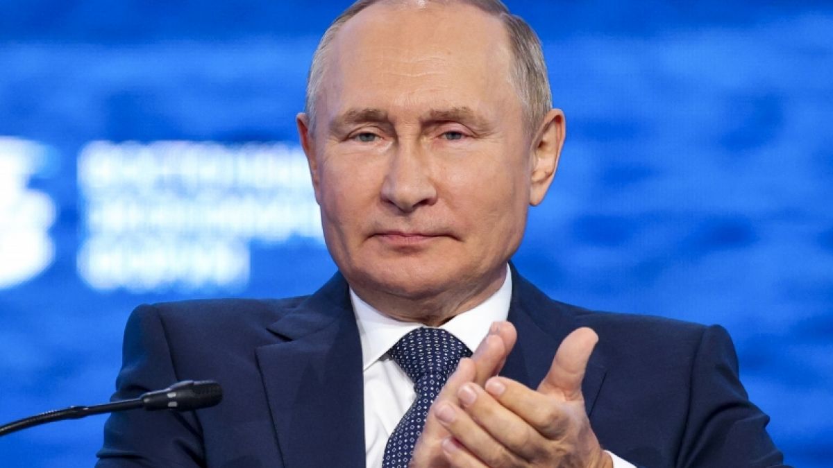Wladimir Putin lieferte eine irre Propaganda-Show ab. (Foto)
