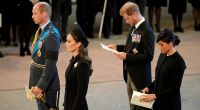 Zwischen Meghan Markle und Herzogin Kate soll bei der Aufbahrung der Queen frostige Stimmung herrschen. 