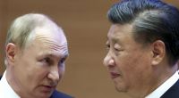 Wladimir Putin und Xi Jinping, Präsident von China, beim Gipfel der Shanghaier Organisation für Zusammenarbeit (SCO).