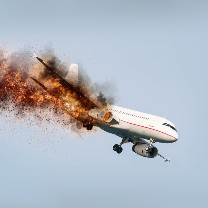Explosion auf der Krim! Flugzeug fliegt in die Luft