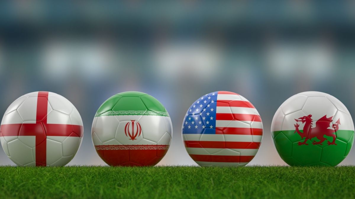 England, Iran, USA und Wales sind die Mannschaften in Gruppe B bei der Fußball-WM in Katar. (Foto)