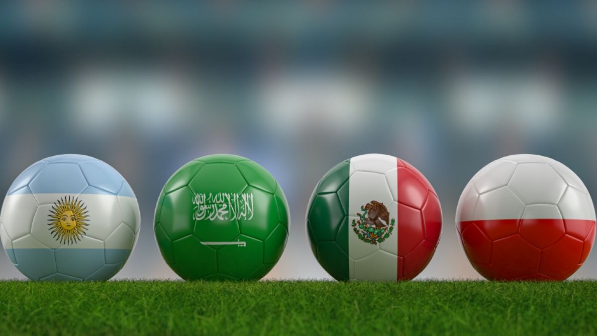 Argentinien, Saudi-Arabien, Mexiko und Polen sind die Mannschaften in Gruppe C bei der Fußball-WM in Katar. (Foto)