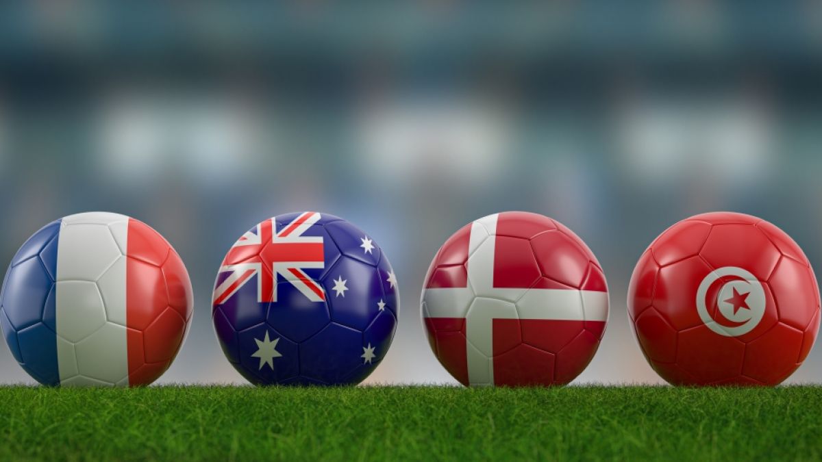 Frankreich, Australien, Dänemark und Tunesien sind die Mannschaften in Gruppe D bei der Fußball-WM in Katar. (Foto)