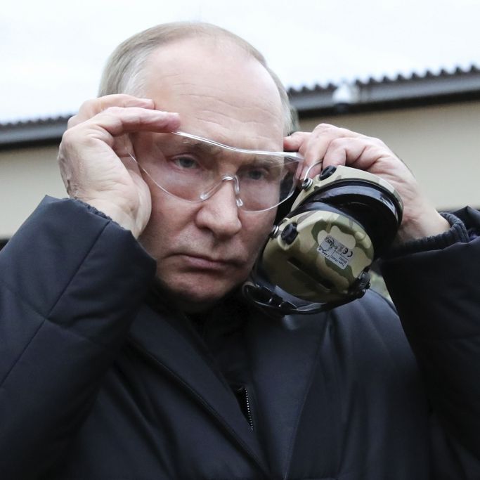 Kreml-Chef am Tropf? Foto zeigt Russen-Präsident mit mysteriösen Flecken