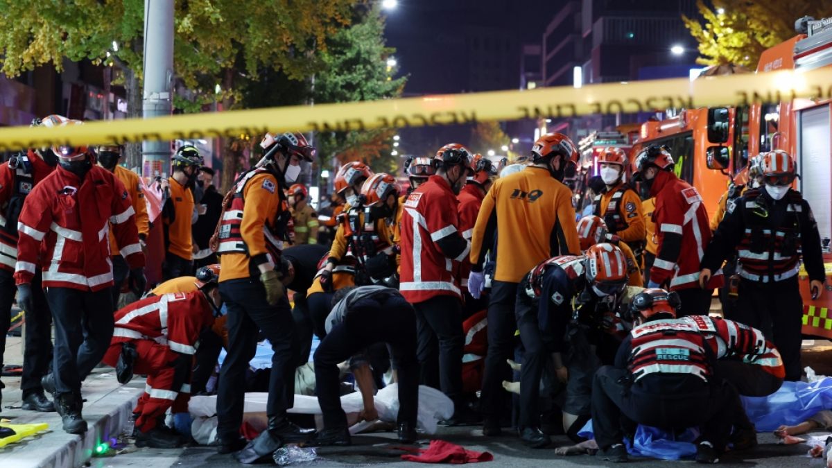 Bei Halloween-Feierlichkeiten in Südkorea sind mindestens 151 Menschen gestorben. (Foto)