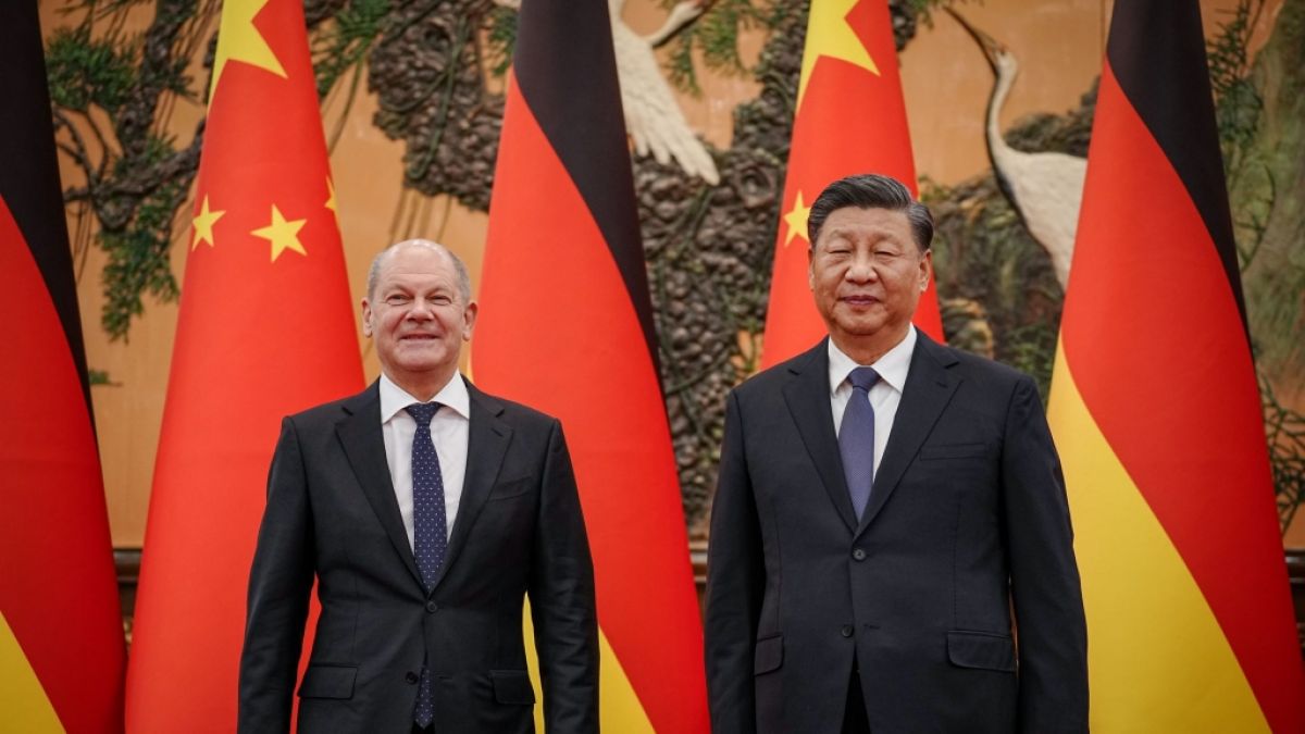 Olaf Scholz traf sich mit Chinas Präsidenten Xi Jinping. (Foto)