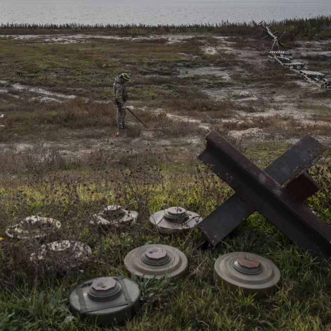 Russland setzt weiter verbotene Landminen in der Ukraine ein