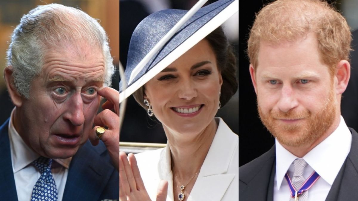 König Charles III., Prinzessin Kate und Prinz Harry waren dieser Tage Dauergäste in den Royals-News. (Foto)