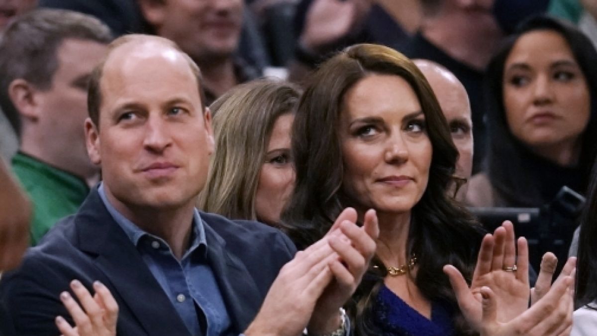 Prinz William und Kate Middleton wurden beim Basketballspiel der Boston Celtics ausgebuht. (Foto)
