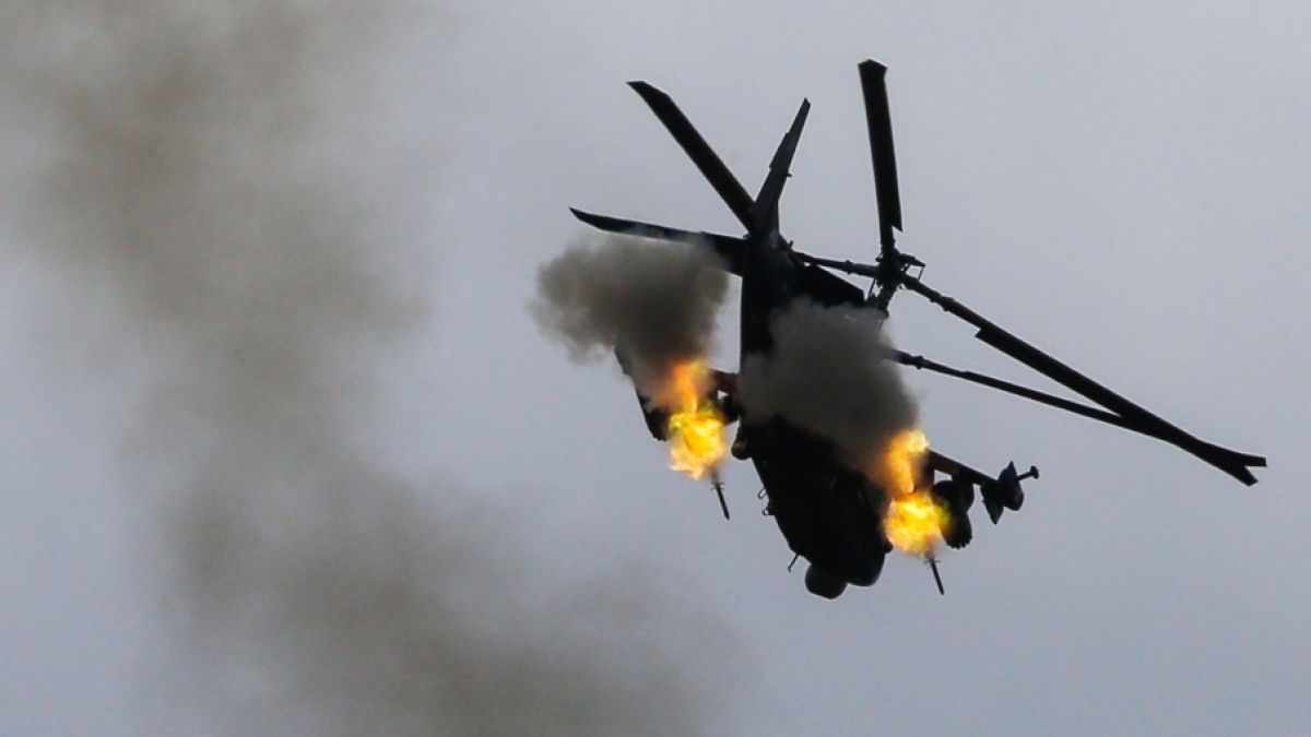Ukraine-Truppen haben einen russischen "Alligator"-Hubschrauber abgeschossen. (Foto)