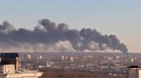 Der Flughafen in Kursk geht nach einem Drohnen-Angriff in Flammen auf.