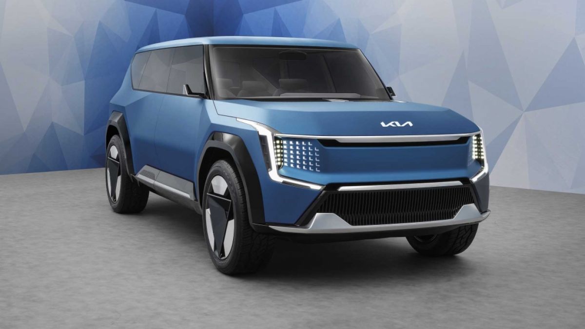 Blick in die Zukunft: Das Kia Concept EV9. (Foto)