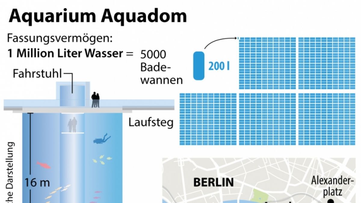 In dem Aquarium befanden sich eine Million Liter Wasser. (Foto)