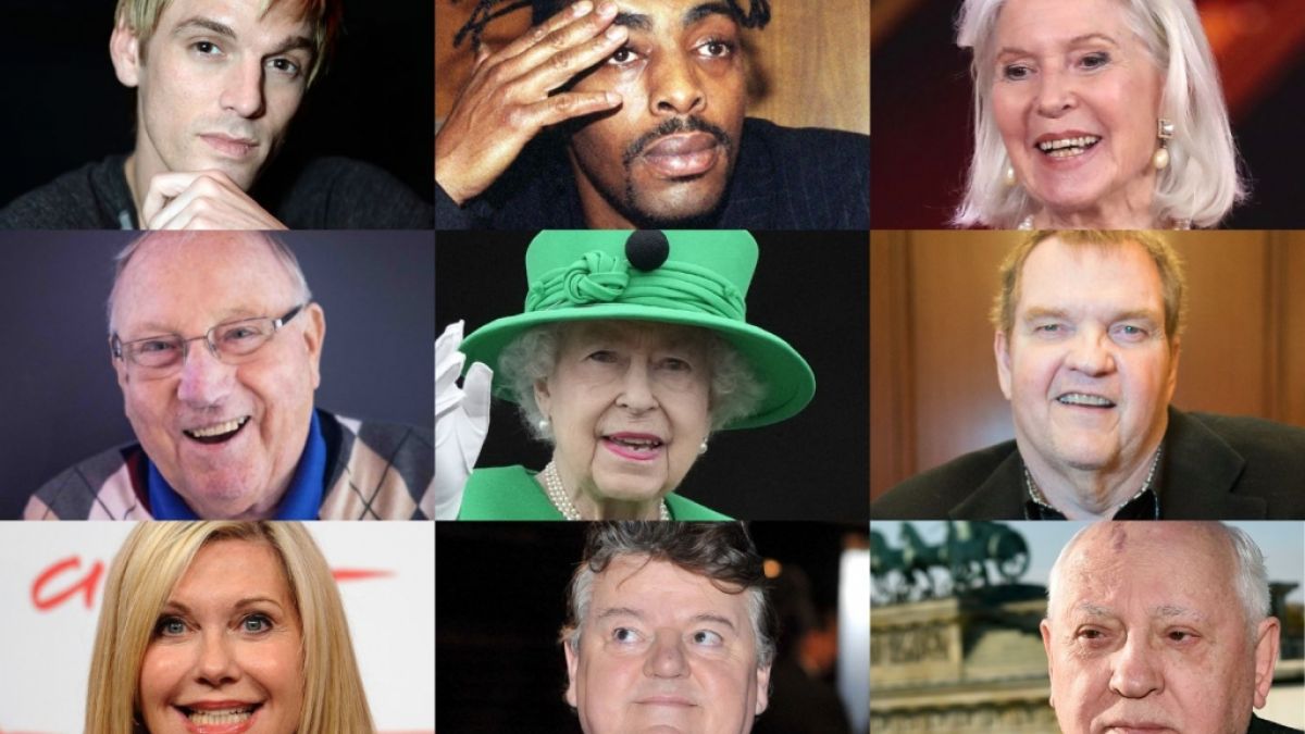 Zahlreiche Promis, darunter Queen Elizabeth II., Aaron Carter, Uwe Seeler oder Olivia Newton-John, sind im Jahr 2022 gestorben und haben ihre Fans trauernd zurückgelassen. (Foto)