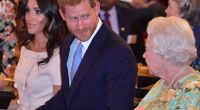 Ein Bild aus glücklichen Zeiten: Queen Elizabeth II. mit ihrem Enkel Prinz Harry und dessen Frau Meghan Markle im Sommer 2018.