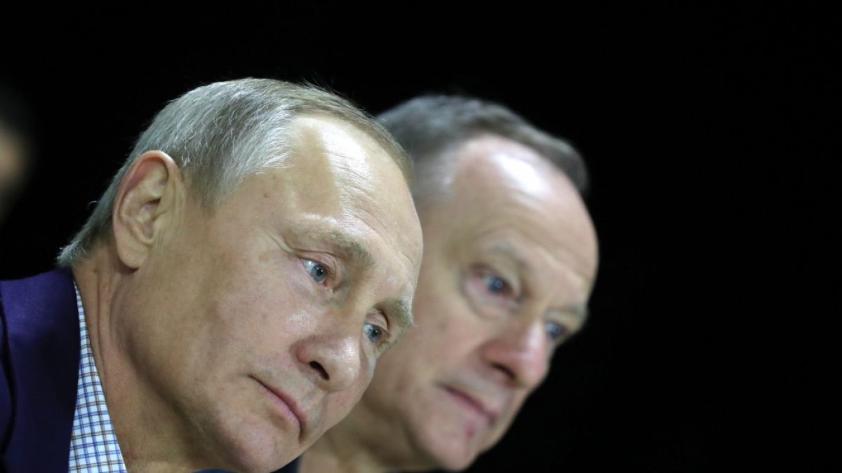 Putin und Patruschew im Jahr 2017. (Foto)