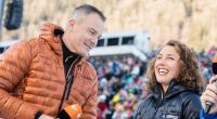 Die Ex-Biathlon-Stars Sven Fischer und Laura Dahlmeier kommentieren aktuell die Rennen beim ZDF.