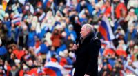 Wladimir Putin mobilisierte Tausende Besucher:innen für seinen Auftritt in Moskau.