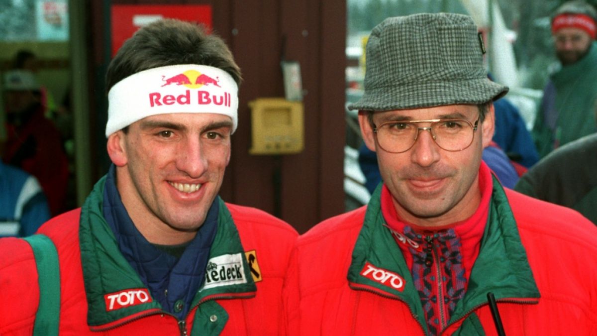 Klaus Bonsack (r.) 1993 mit Markus Prock (l.). (Foto)