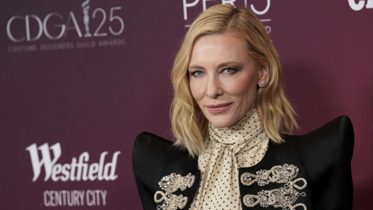 Schauspielerin Cate Blanchett im Februar 2023 bei der 25. Verleihung der Costume Designers Guild Awards. (Foto)