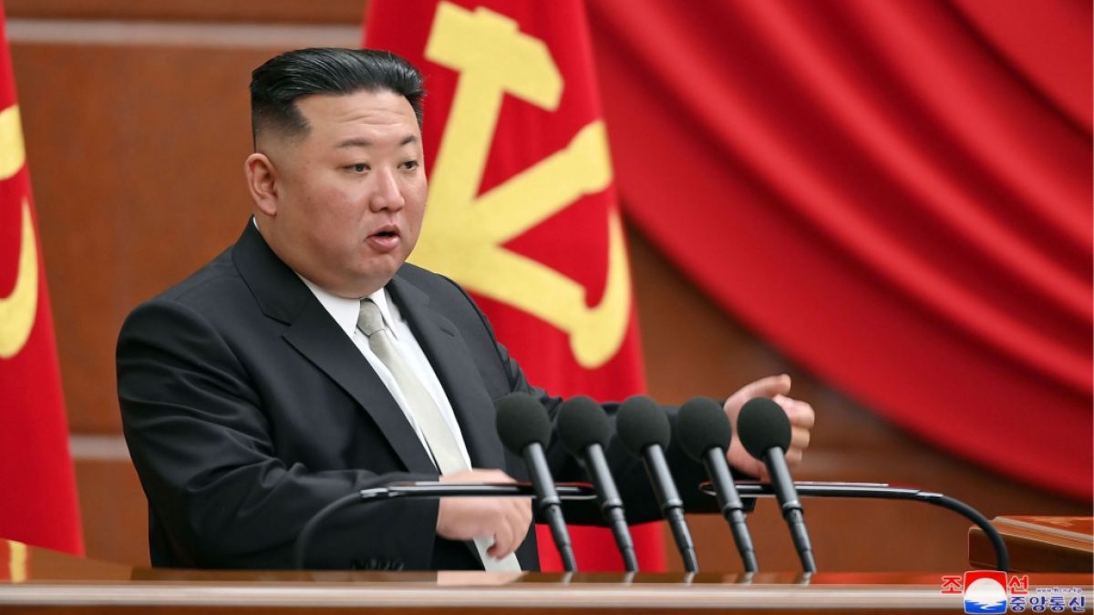 Nordkoreas Staatschef Kim Jong-un im Januar 2023. (Foto)