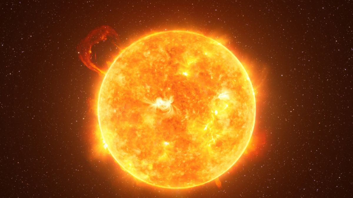 Ein riesiges koronales Loch spuckt Sonnenplasma auf die Erde. (Symbolbild) (Foto)