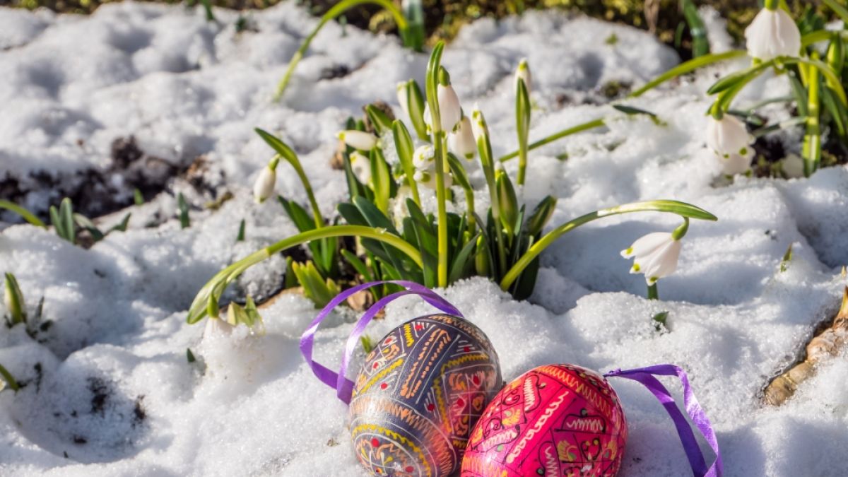 Müssen wir die Ostereier in diesem Jahr im Schnee suchen? (Foto)