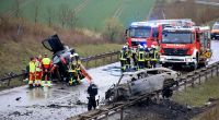 Am Samstag kam es auf der B247 nahe Bad Langensalza zu einem Horror-Crash.