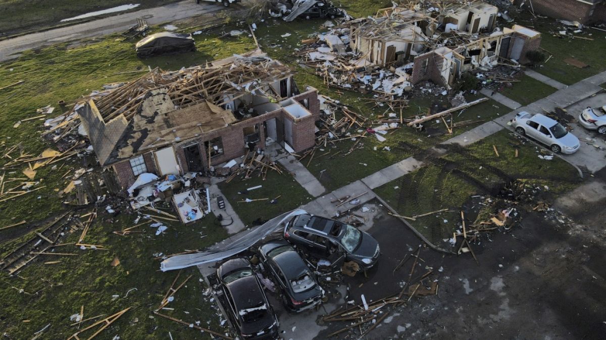 Von der Stadt Rolling Fork im US-Bundesstaat Mississippi ist nach dem Horror-Tornado kaum noch etwas übrig. Mindestens 30 Todesopfer sind nach dem Unwetter-Wochenende in sieben US-Bundesstaaten zu beklagen. (Foto)