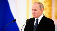 Wladimir Putin hält während er an einer Zeremonie zur Entgegennahme der Beglaubigungsschreiben neu ernannter ausländischer Botschafter in Russland eine Rede.