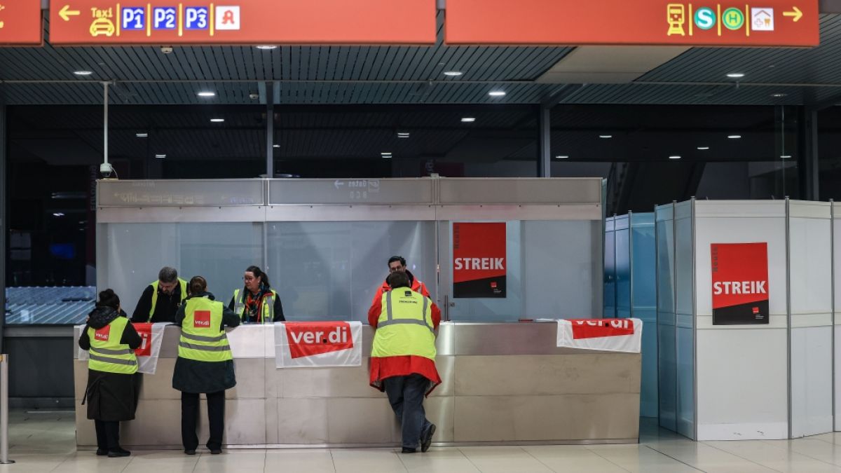 Verdi-Beschäftigte an drei großen deutschen Flughäfen wollen am Donnerstag und Freitag streiken. (Foto)