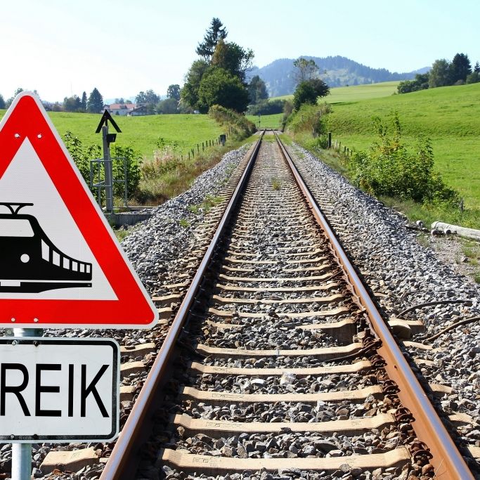 Streik der SNCF Eisenbahngesellschaft
