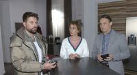 John (Felix von Jascheroff), Yvonne (Gisa Zach) und Gerner (Wolfgang Bahro) wollen die Hoffnung um Laura nicht aufgeben.