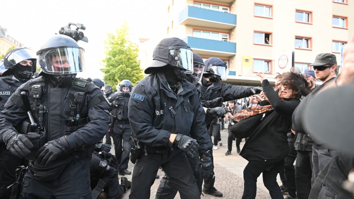 Am 3. Juni kam es in Leipzig laut Polizei zu schweren Ausschreitungen. (Foto)