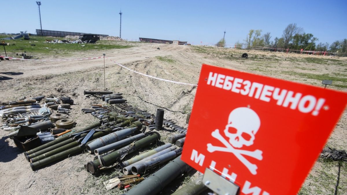 In der Ukraine befinden sich zahlreiche Minen, die von den Russen selbst verlegt wurden. (Foto)