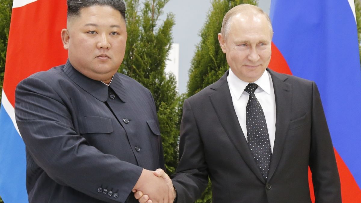 Werden Kim Jong-un und Wladimir Putin bald Waffenbrüder im Kampf gegen den Westen? (Foto)