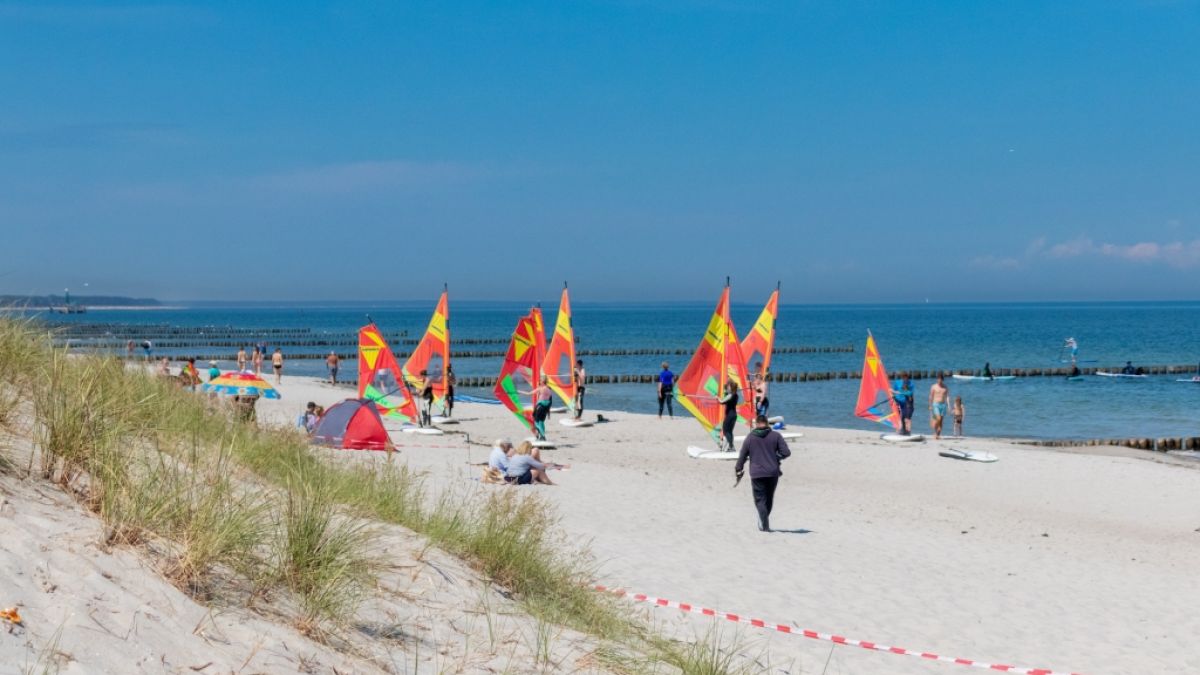 Wind am Meer - der Komplize für Surfer. Wind am Meer - der Komplize für Surfer. (Foto)