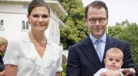 Prinzessin Victoria von Schweden mit ihrem Ehemann Prinz Daniel und ihren Kindern Prinzessin Estelle und Prinz Oscar im Juli 2017.