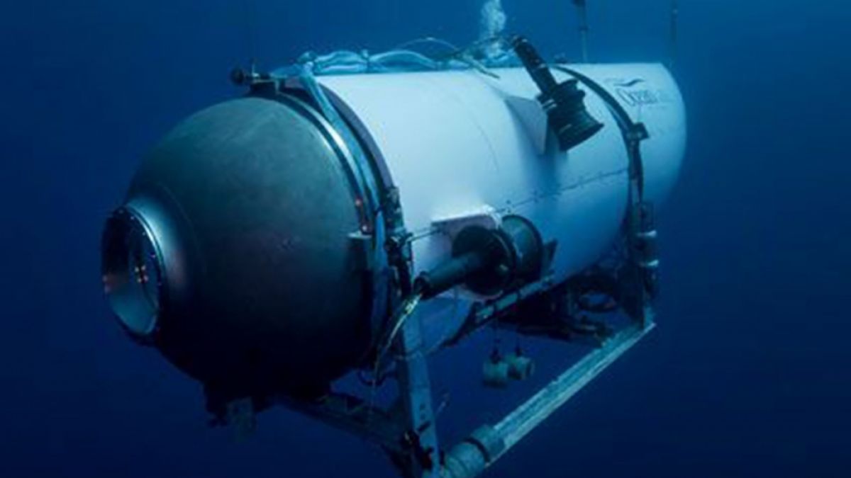 Dieses undatierte von OceanGate Expeditions im Juni 2021 zur Verfügung gestellt Foto zeigt das "Titan"-U-Boot des Unternehmens OceanGate Expeditions. (Foto)