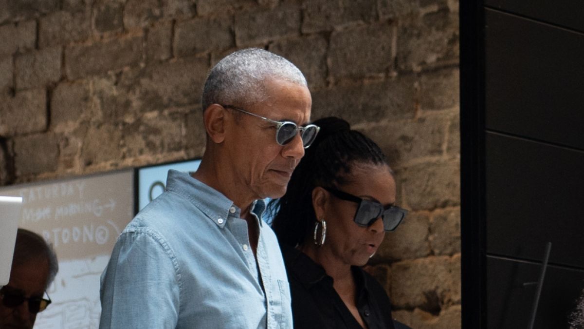 Barack Obama konnte die Finger nicht von seiner Liebsten lassen. (Foto)