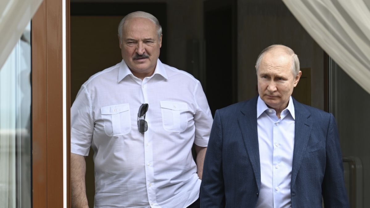 Lukaschenko und Putin sollen sich in Wahrheit nicht leiden können. (Foto)