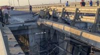 Bei einer Explosion auf der Krimbrücke wurden zwei Menschen getötet.