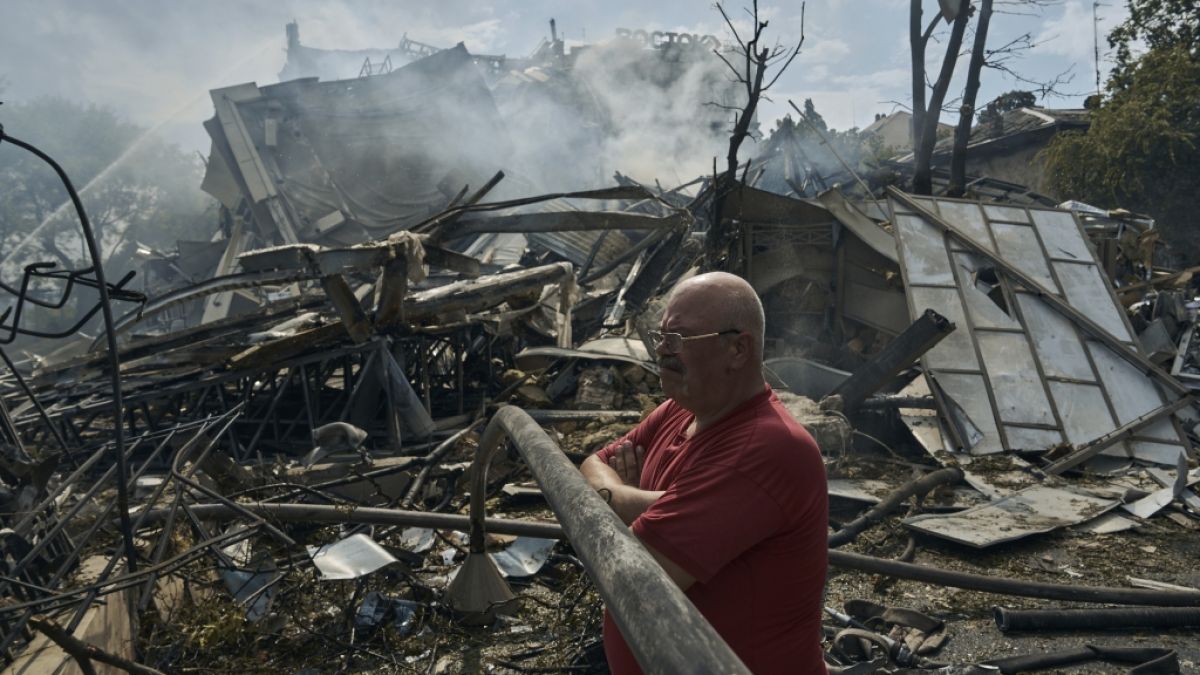 In der Ukraine gibt es weiter Bilder der Zerstörung. (Foto)