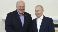 Alexander Lukaschenko (l.) hat von einem Wagner-Angriff auf Polen gesprochen.
