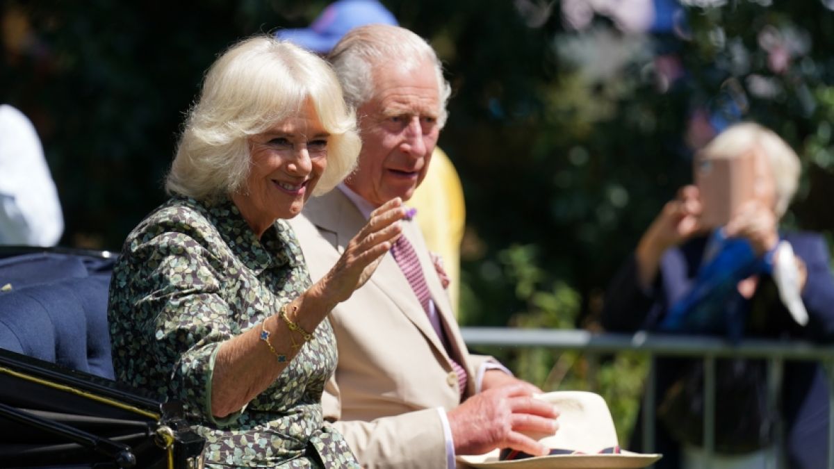 König Charles III. und Königin Camilla kommen zu einem Besuch der Sandringham Flower Show in Sandringham House. (Foto)