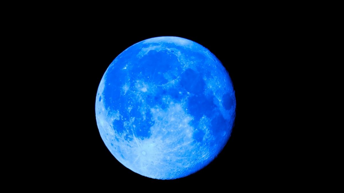 Im August gab es einen extrem seltenen Blue Moon zu sehen. (Foto)