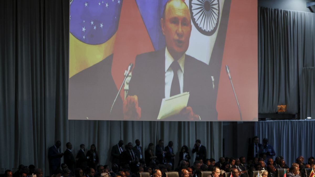 Wladimir Putin war beim BRICS-Gipfel mit anderer Stimme zu hören. (Foto)